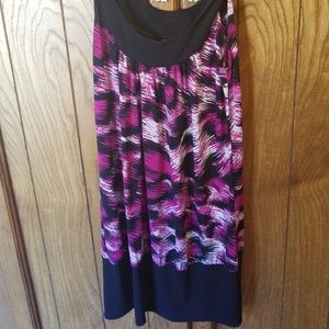 Black and purple top.